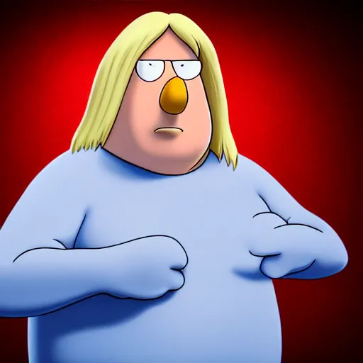 Image similar to Studio photo of Chris Griffin from Family Guy, hyperrealistic, realism, full body portrait, studio lighting