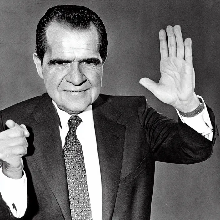 Image similar to uv unwrapped richard nixon