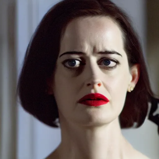 Prompt: eva green as catherine tramell in the famous interrogation scene from the film basic instinct, photo, 4 k