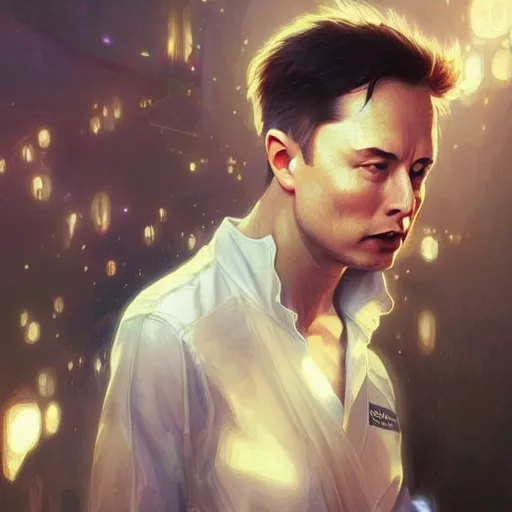 Prompt: ultra realistic illustration, elon musk as young anime, intricate, elegant, highly detailed, digital painting, artstation, concept art, smooth, sharp focus, illustration, art by artgerm and greg rutkowski and alphonse mucha