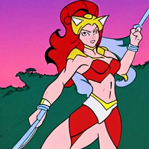 Prompt: Catra from She-Ra: Princess of Power (1985)