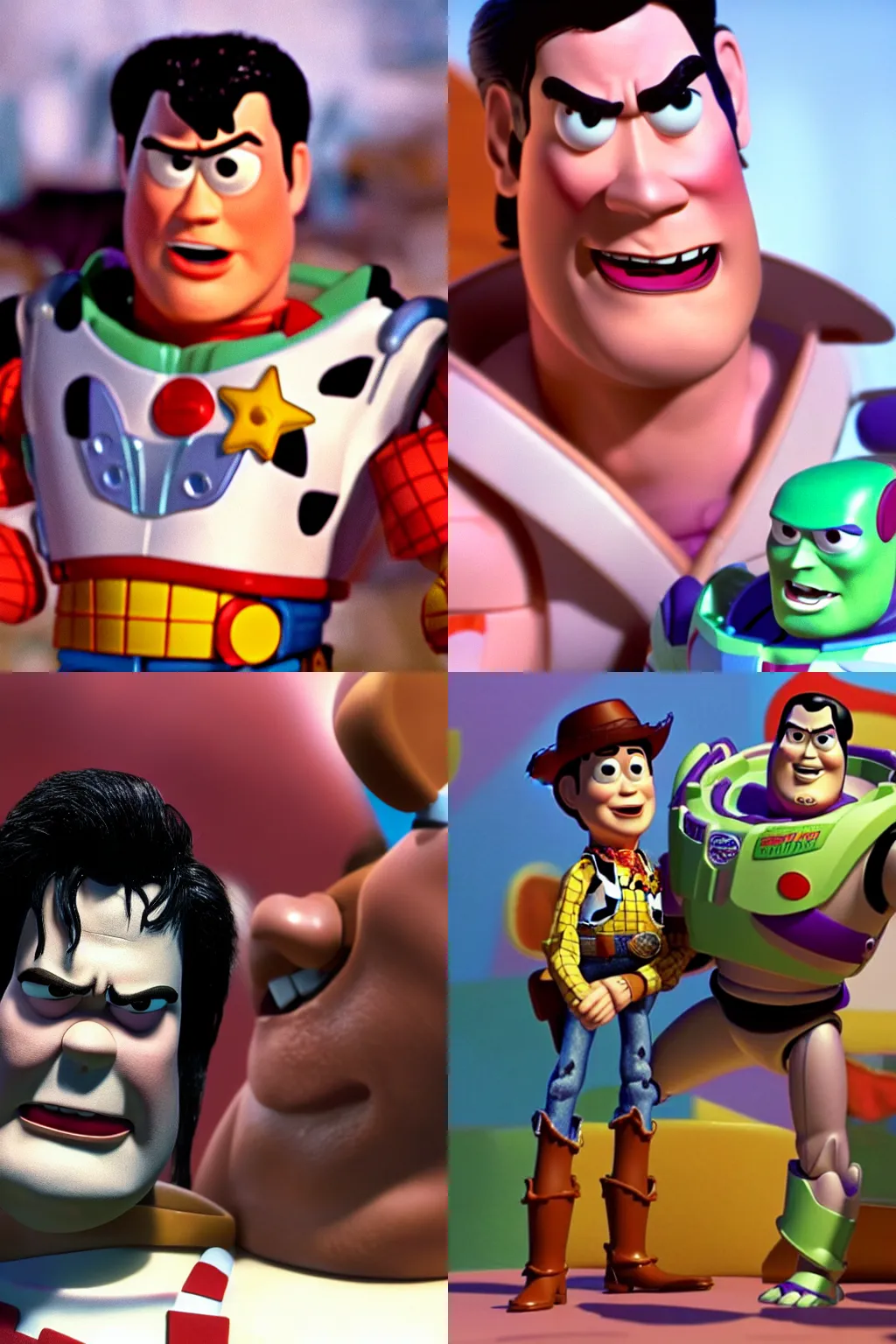 Prompt: Glenn Danzig as a toy from Toy Story, movie still, close-up, high quality, 4k