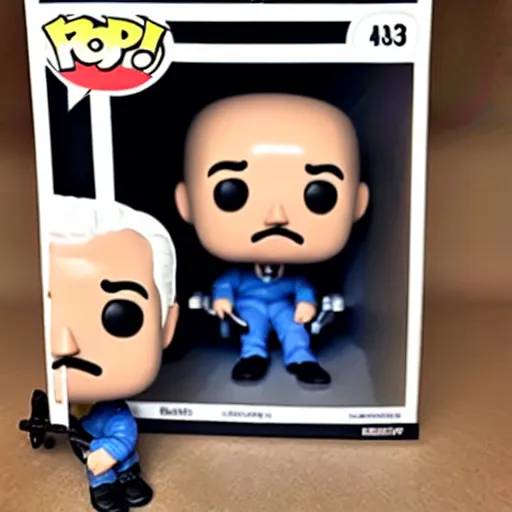 Image similar to joe biden sitting in his wheel chair, funko pop, old, funny