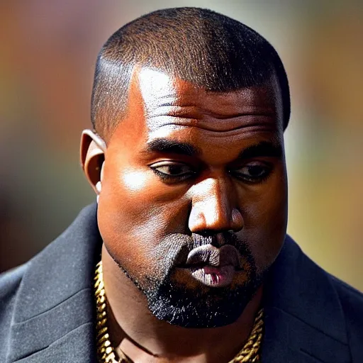 Image similar to kanye west as a gigachad