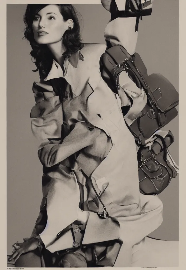 Image similar to Hermes advertising campaign portrait.