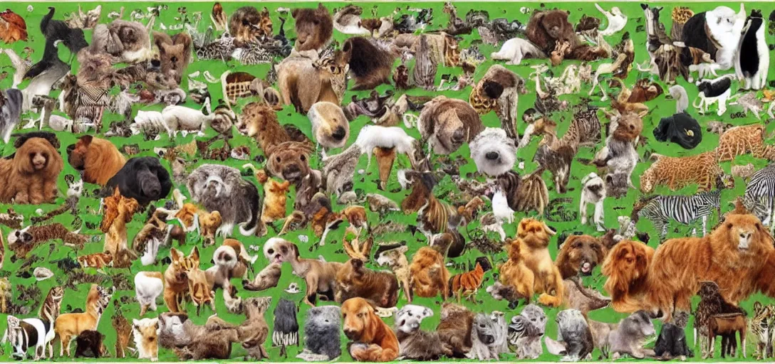 Image similar to all animals on earth fit in one picture