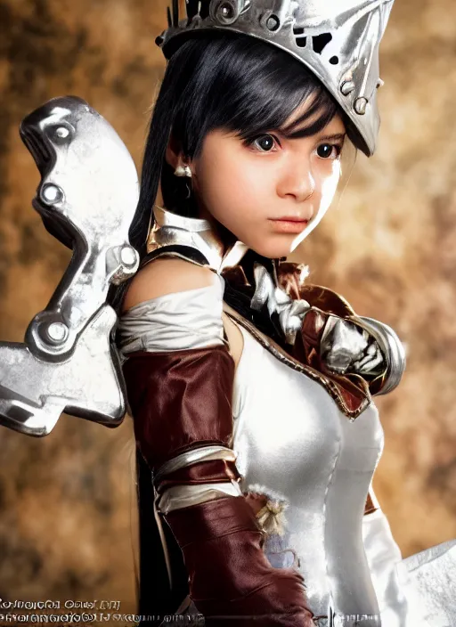 Prompt: a full portrait photo of real - life princess garnet dagger final fantasy ix, f / 2 2, 3 5 mm, 2 7 0 0 k, lighting, perfect faces, award winning photography.