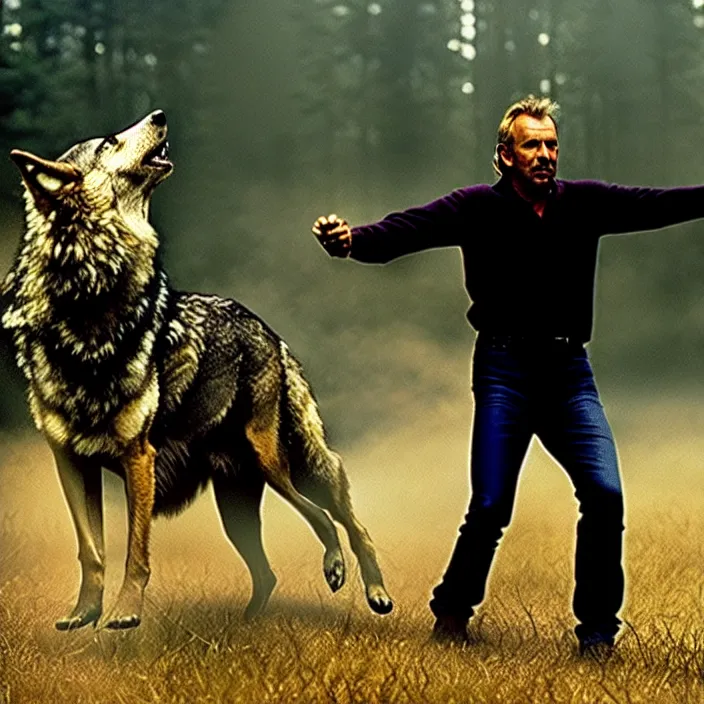 Image similar to kevin costner dancing with wolves, photo, hd, cinematic, national geographic, 1 6 k