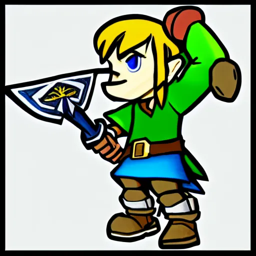 PAPERMAU: Zelda: A Link Between Worlds - Link On The Wall - A Decorative  Paper Model - by Papermau - Download Now!