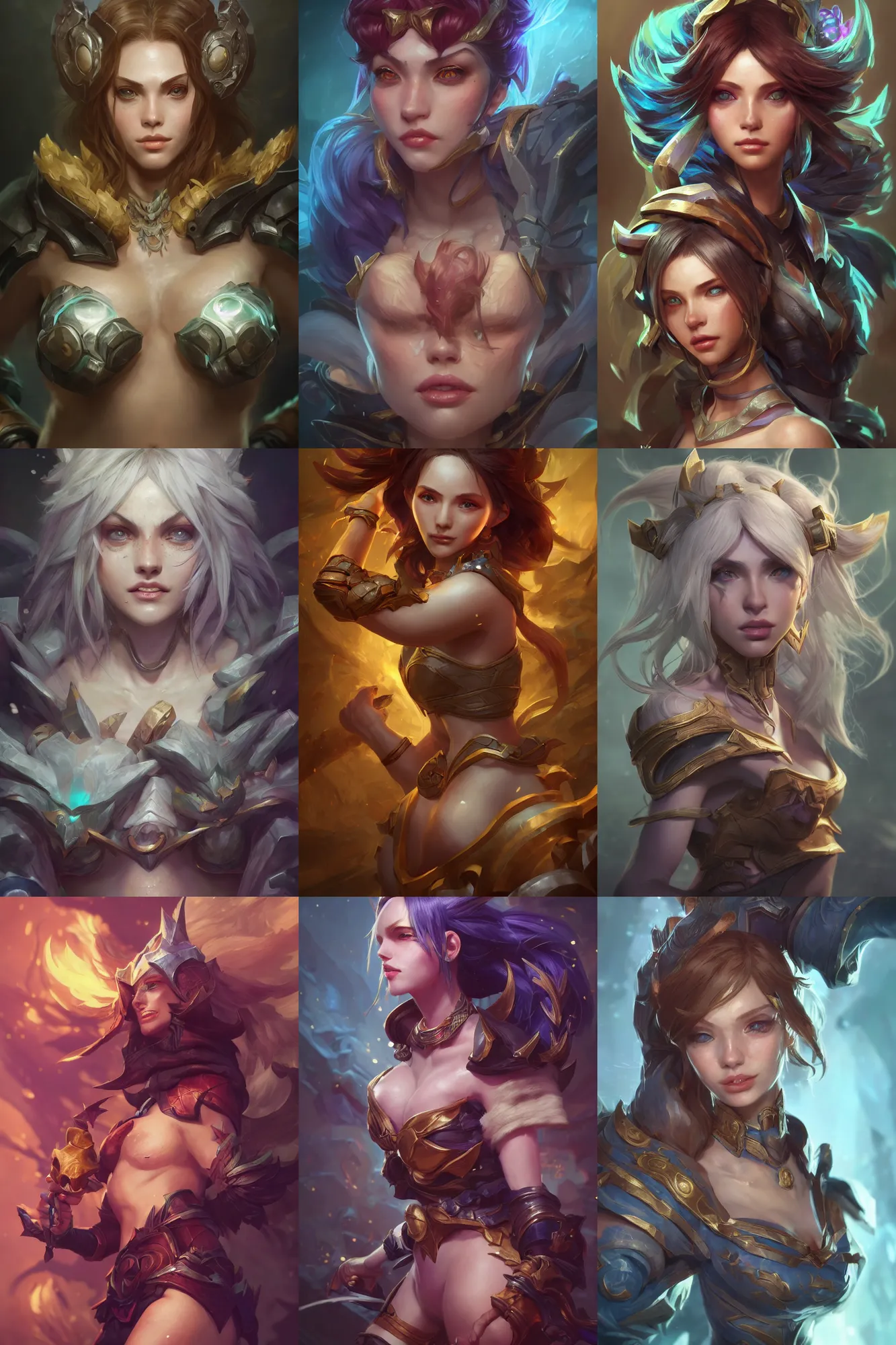 Prompt: league of legends portrait, au naturel, hyper detailed, digital art, trending in artstation, cinematic lighting, studio quality, smooth render, unreal engine 5 rendered, octane rendered, art style by klimt and nixeu and ian sprigger and wlop and krenz cushart.