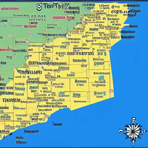 Prompt: map of the st. louis area