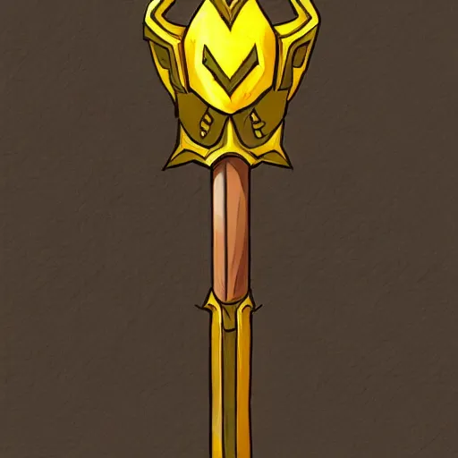 Image similar to yellow broad hammer, giant hammer, war hammer, battle hammer fantasy game art style, league of legends style art