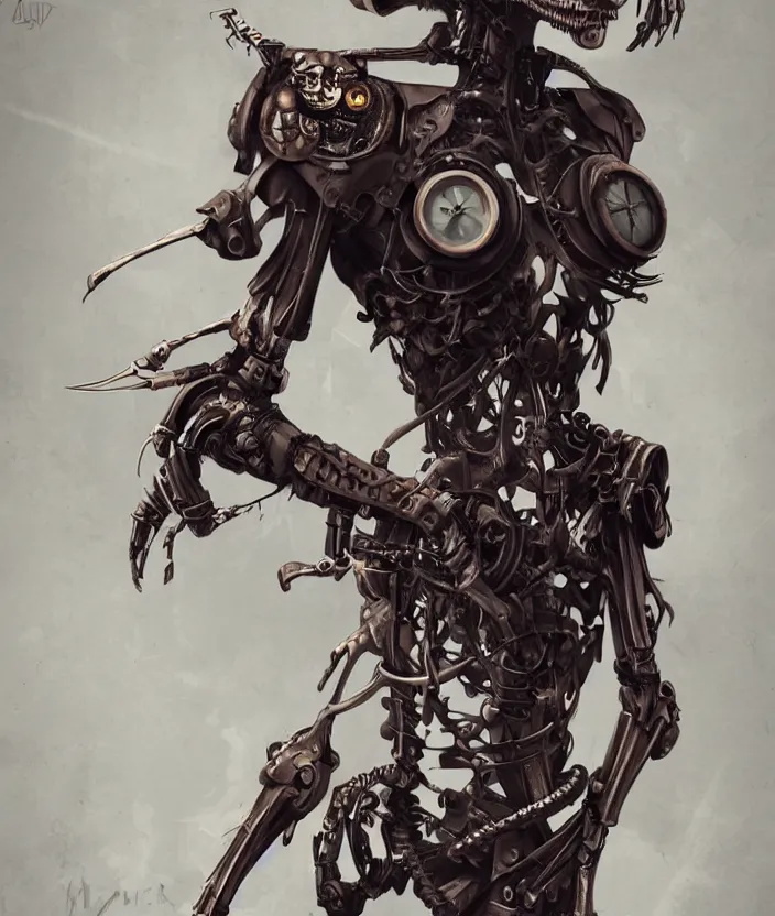 Image similar to Steampunk cyborg skeleton girl, artstation trending, highly detailded