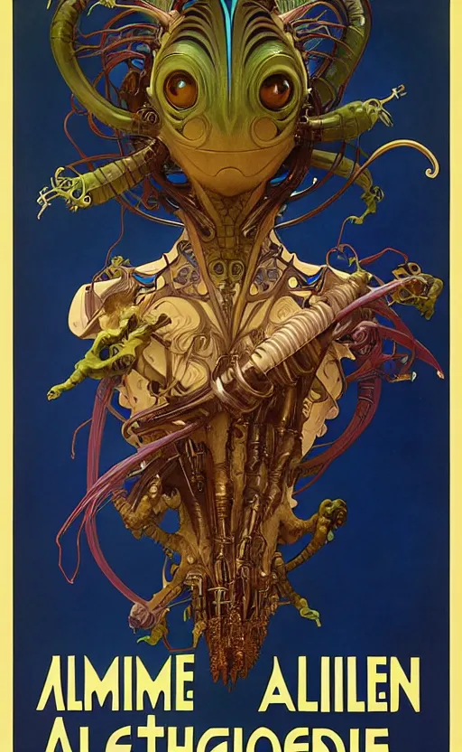 Image similar to exquisite imaginative alien creature poster art, humanoid, movie art, by lucusfilm, weta studio, alphonso mucha, james jean, frank frazetta, 8 k, denoised