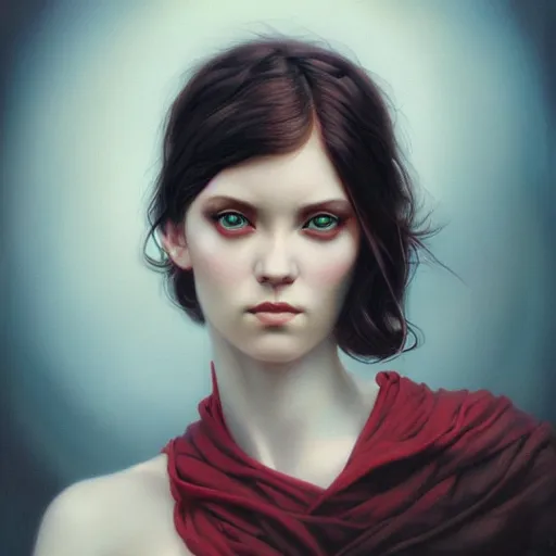 Prompt: Lofi portrait by Stanley Artgerm and Tom Bagshaw and Tristan Eaton