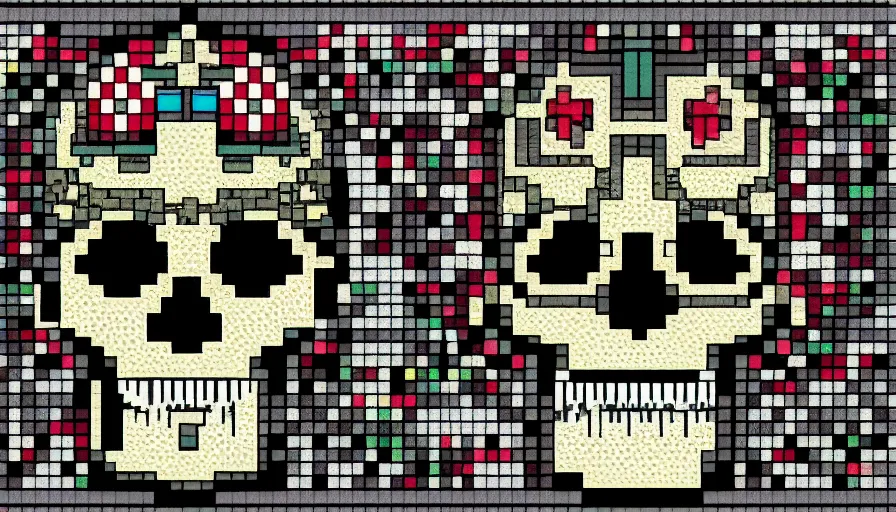 Below The Stone➡OUT NOW💎⛏️ on X: Pixel skull 6 years ago v.s. Pixel skull  now A lot of folks go into pixel art because its easy for their game, but  there is