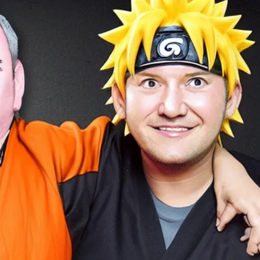 Prompt: naruto and eric jacquin