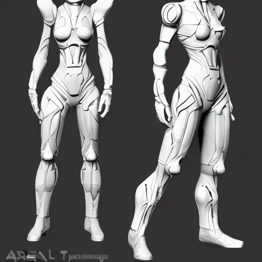 Image similar to stylized proportions, human character, large shoulders, long legs, science fiction, trending on artstation