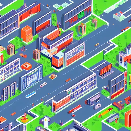 Image similar to pixorama of startup companies, silicon valley, 2 0 2 0, complex illustration, eboy, ecity, pixel art, kai vermehr, steffen sauerteig, svend smital, three - dimensional isometric illustration, 3 d isometric pixel art, high detailed