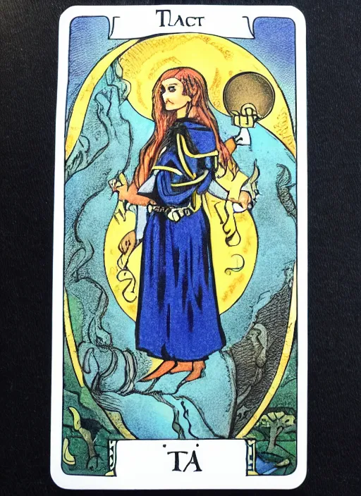 Image similar to blank tarot card