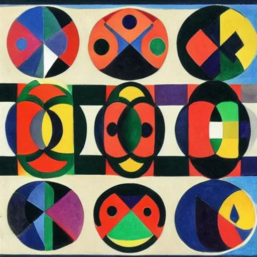 Prompt: the collective unconscious of humanity, by sonia delaunay