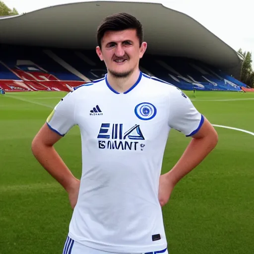 Image similar to Harry Maguire as a Brighton soccer player