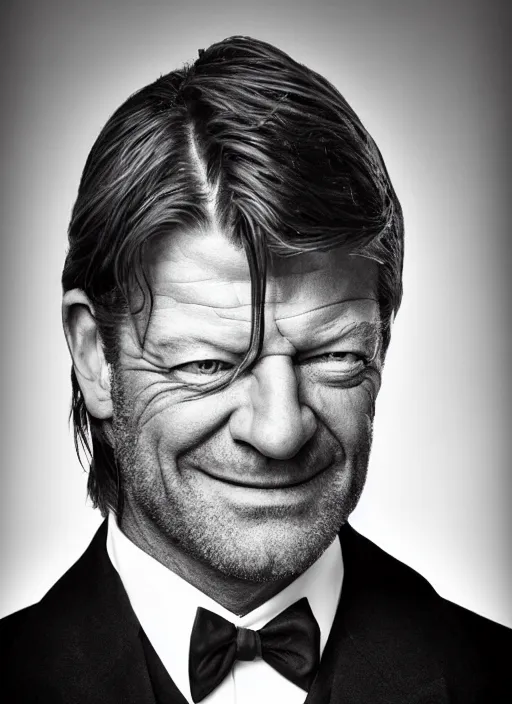 Prompt: portrait of sean bean as a victorian politician, smiling, victorian, detailed face, highly detailed, cinematic lighting, photograph by elliott & fry