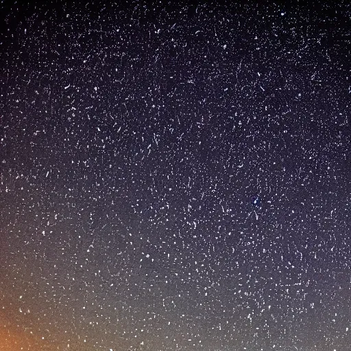 Prompt: a photo of the night sky with a lot of stars and the moon, telephoto photography