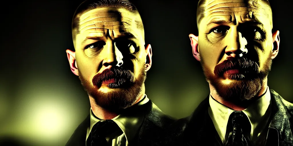 Prompt: Tom Hardy as from breaking bad series, cinematic lighting