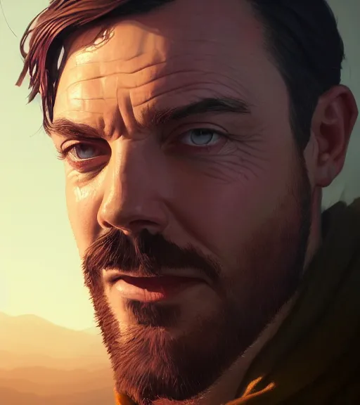 Image similar to highly detailed portrait nitsche in gta v, stephen bliss, unreal engine, fantasy art by greg rutkowski, loish, rhads, ferdinand knab, makoto shinkai and lois van baarle, ilya kuvshinov, rossdraws, tom bagshaw, global illumination, radiant light, detailed and intricate environment