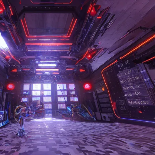 Prompt: cybernetic wonderland, unreal engine