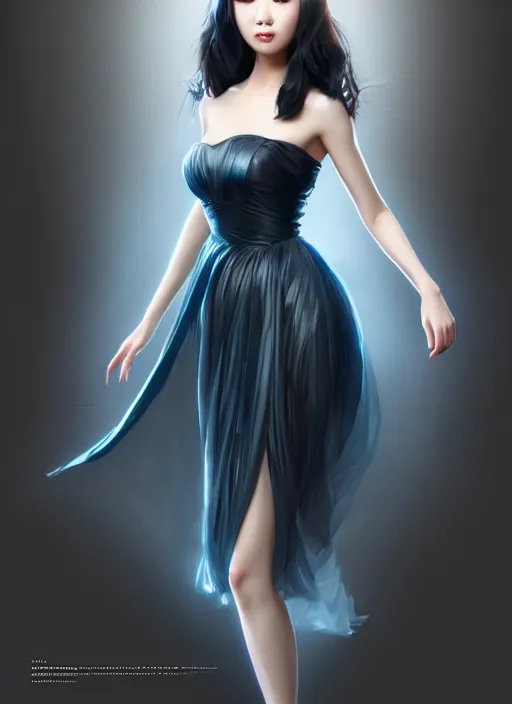 beautiful fashion chinese movie star, strapless dress, | Stable Diffusion