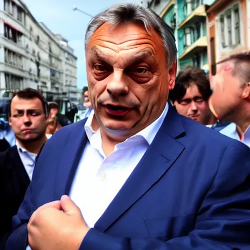 Prompt: Viktor Orban in Street Fighter