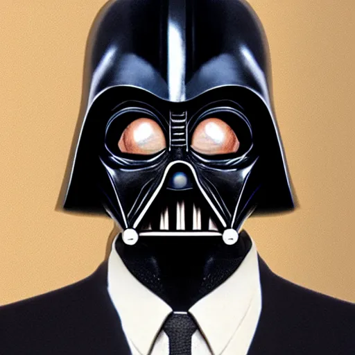 Image similar to Mr. Bean as Darth Vader