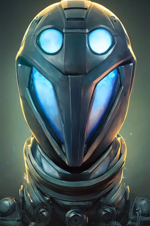 Image similar to epic mask helmet robot ninja portrait stylized as fornite style game design fanart by concept artist gervasio canda, behance hd by jesper ejsing, by rhads, makoto shinkai and lois van baarle, ilya kuvshinov, rossdraws global illumination radiating a glowing aura global illumination ray tracing hdr render in unreal engine 5