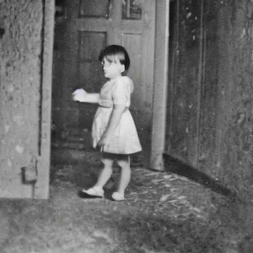 Prompt: a photo of a nostalgic, melancholic liminal space, childhood photo, creepy, memory