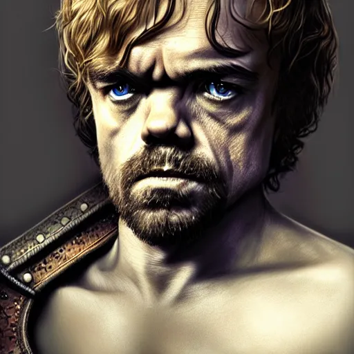 Prompt: peter dinklage as legolas ( pointed ears ), digital painting, extremely detailed, 4 k, intricate, brush strokes, mark arian, artgerm, bastien lecouffe - deharme