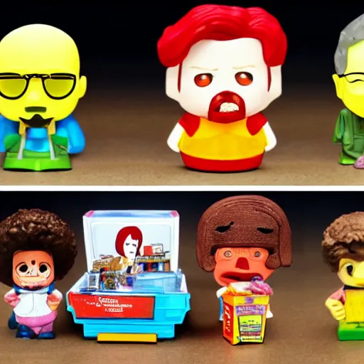 Image similar to Breaking Bad' happy meal toys