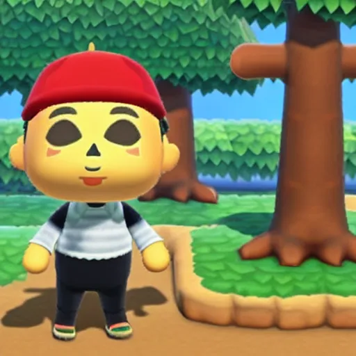 Image similar to drake in animal crossing