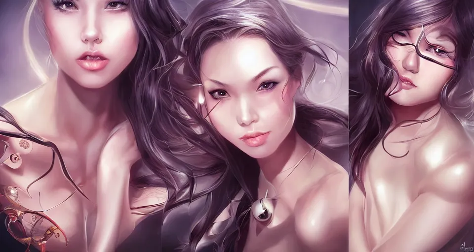 Prompt: the two complementary forces that make up all aspects and phenomena of life, by ARTGERM