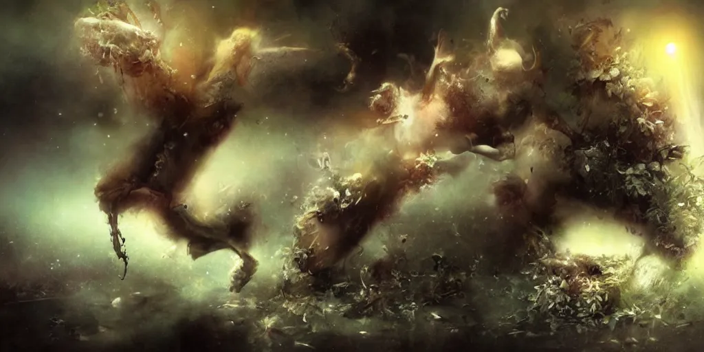 Image similar to The end of the universe, by ryohei hase