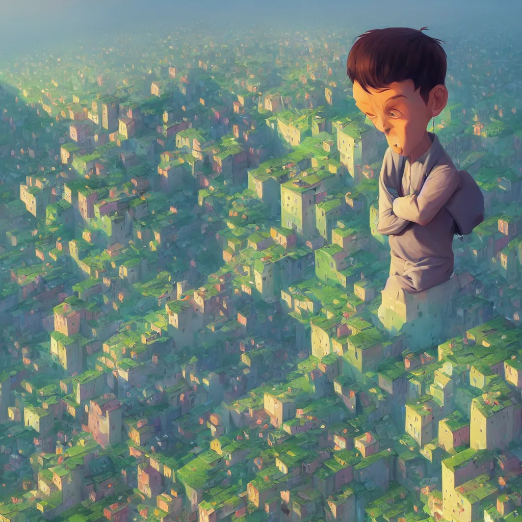 Prompt: cartoon face gediminas pranckevicius from all perspectives by rhads, makoto shinkai and lois van baarle, ilya kuvshinov, rossdraws global illumination