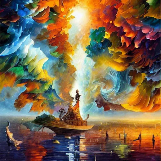 Image similar to art by android jones, james christensen, rob gonsalves, leonid afremov and tim white