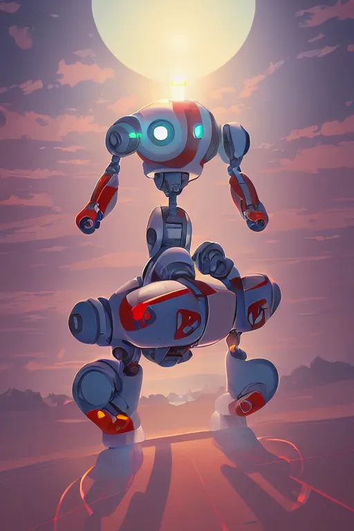 Image similar to metabots medabots medarotto medarot robot minimalist comics, behance hd by jesper ejsing, by rhads, makoto shinkai and lois van baarle, ilya kuvshinov, rossdraws global illumination ray tracing hdr radiating a glowing aura