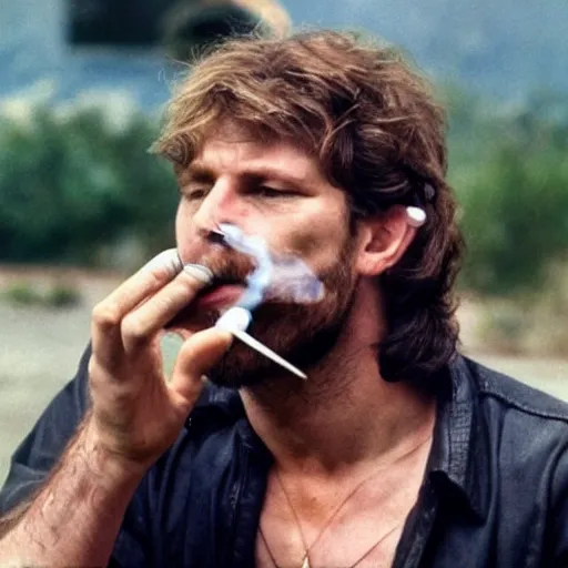 Prompt: photo of snake smoking cigarette