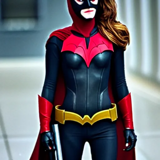 Image similar to Emma Watson as Batwoman