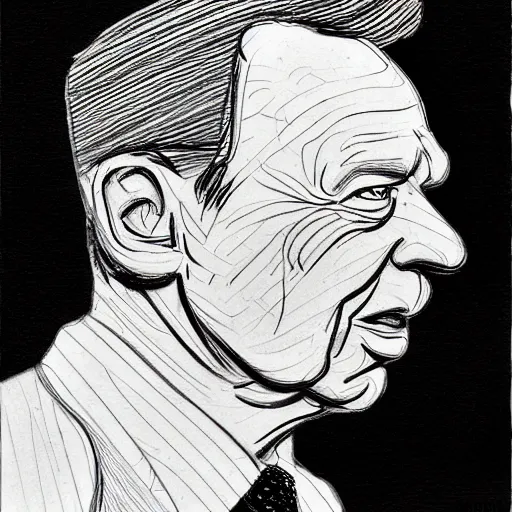 Prompt: a realistic yet scraggly portrait sketch of the side profile of a stern and sophisticated frank sinatra, trending on artstation, intricate details, in the style of frank auerbach, in the style of sergio aragones, in the style of martin ansin, in the style of david aja, in the style of mattias adolfsson