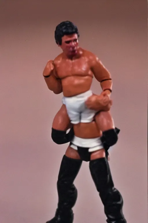 Prompt: [ western australian premier mark mcgowan ] as a 1 9 8 0 s wrestling action figure, perth, state daddy, wa 🇦🇺,