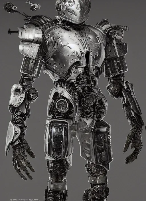 Prompt: daguerreotype portrait of a futuristic silver armored knight district 9 cyborg, in the style of annihilation, modern fine art, fractal, intricate, elegant, highly detailed, digital photography, subsurface scattering, by jheronimus bosch and greg rutkowski,