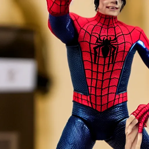 Image similar to action figure of michael jackson as spider - man